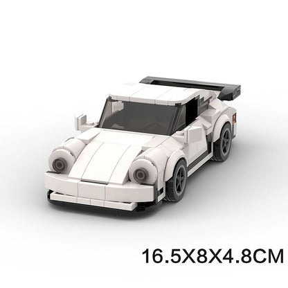 Classic Turbo Widebody Sports Coupe Building Kit | 8-stud wide LEGO-Compatible MOC - 2
