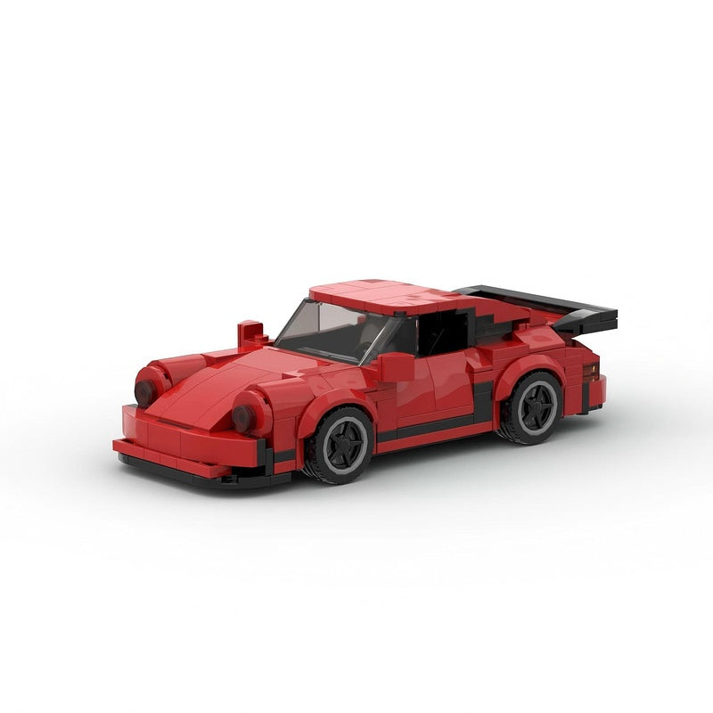 Classic Turbo Widebody Sports Coupe Building Kit | 8-stud wide LEGO-Compatible MOC - 5