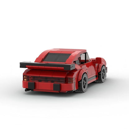 Classic Turbo Widebody Sports Coupe Building Kit | 8-stud wide LEGO-Compatible MOC - 6