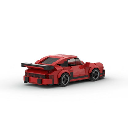 Classic Turbo Widebody Sports Coupe Building Kit | 8-stud wide LEGO-Compatible MOC - 7