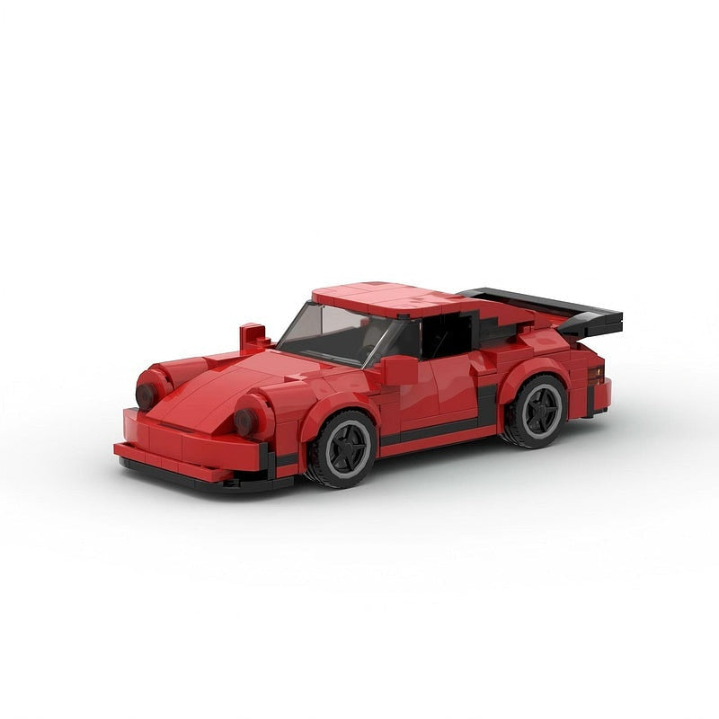 Classic Turbo Widebody Sports Coupe MOC Building Kit | 8-Stud Car Model - 1