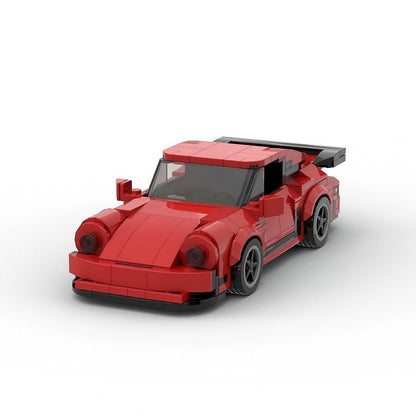 Classic Turbo Widebody Sports Coupe MOC Building Kit | 8-Stud Car Model - 9
