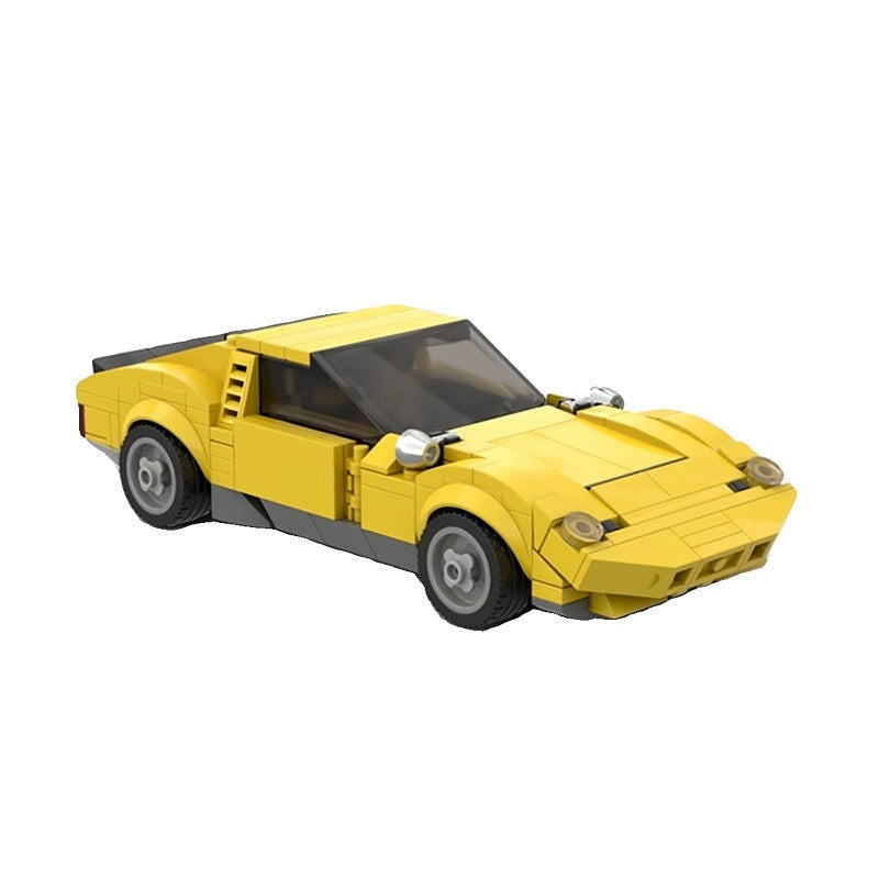 Classic V12 Vintage Sports Car MOC Building Kit | 8-Wide Vehicle Model - 2