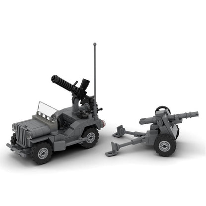 Classic WWII 4x4 Utility Truck MOC Building Kit | Military Vehicle Model - 1
