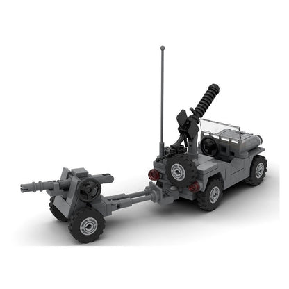 Classic WWII 4x4 Utility Truck MOC Building Kit | Military Vehicle Model - 2