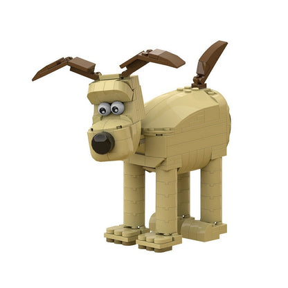Claymation Dog MOC Building Kit | Stylized Animal Model - 1