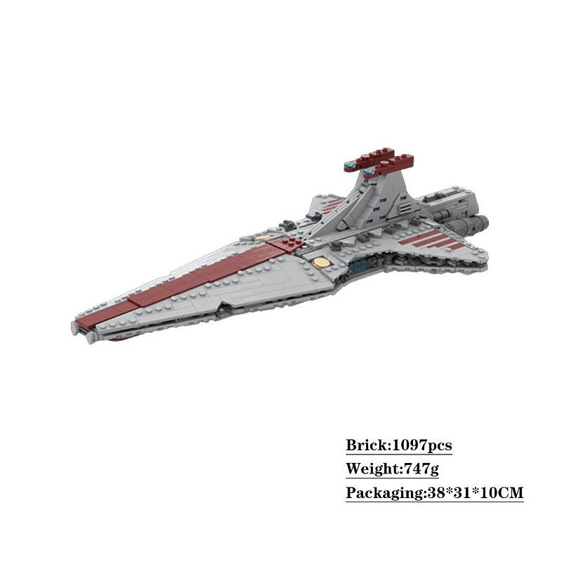 Clone Era Republic Battle Cruiser Building Kit | Sci-Fi Capital Spacecraft - 10