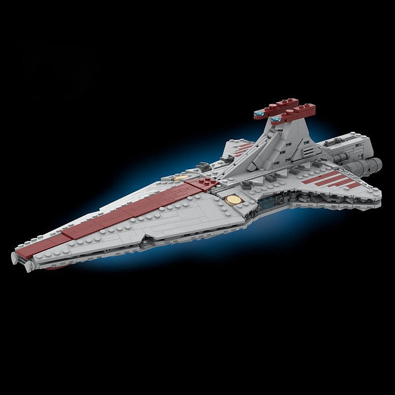 Clone Era Republic Battle Cruiser Building Kit | Sci-Fi Capital Spacecraft - 8