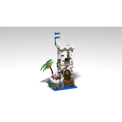 Coastal Island Watchtower MOC Pirate Fort Building Kit - 1
