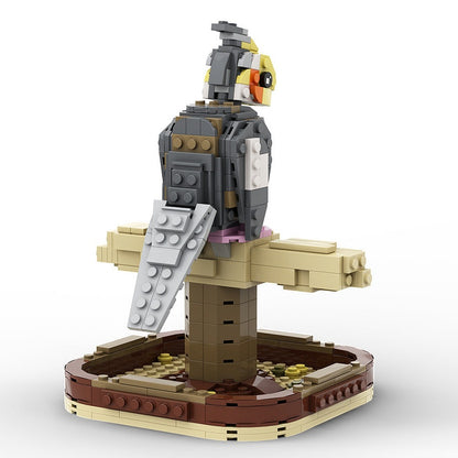 Cockatiel Bird MOC Building Kit | Exotic Parrot Display Model Set - 4
