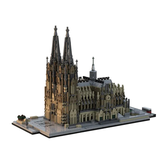 Cologne Cathedral 1:800 Gothic Landmark MOC Building Kit - 1