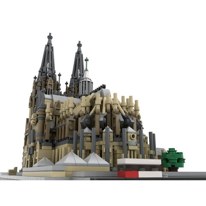 Cologne Cathedral 1:800 Gothic Landmark MOC Building Kit - 4