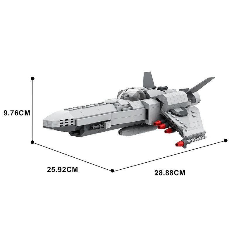 Colonial Fleet Viper Fighter Building Kit | LEGO-Compatible MOC - 5