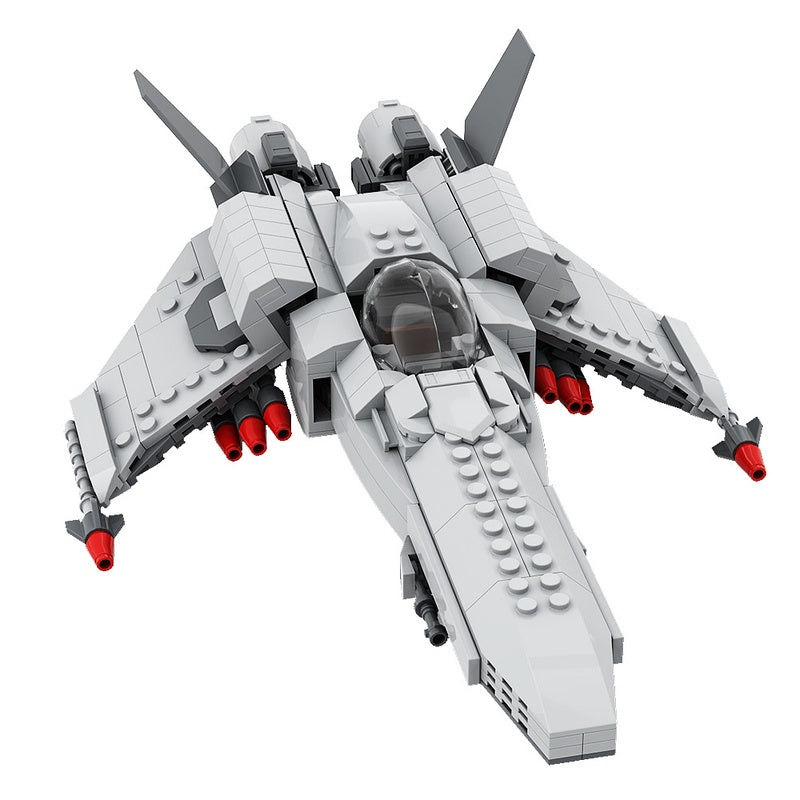 Colonial Fleet Viper Fighter Building Kit | LEGO-Compatible MOC - 6