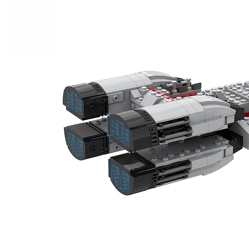 Colonial Minotaur Space Gunship Building Kit | LEGO-Compatible MOC - 2