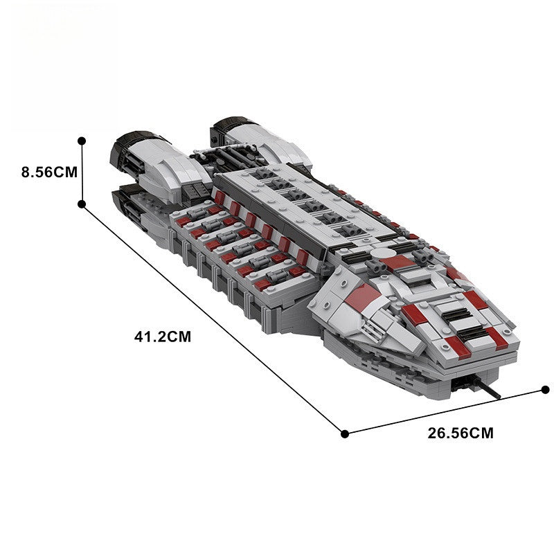 Colonial Minotaur Space Gunship Building Kit | LEGO-Compatible MOC - 6