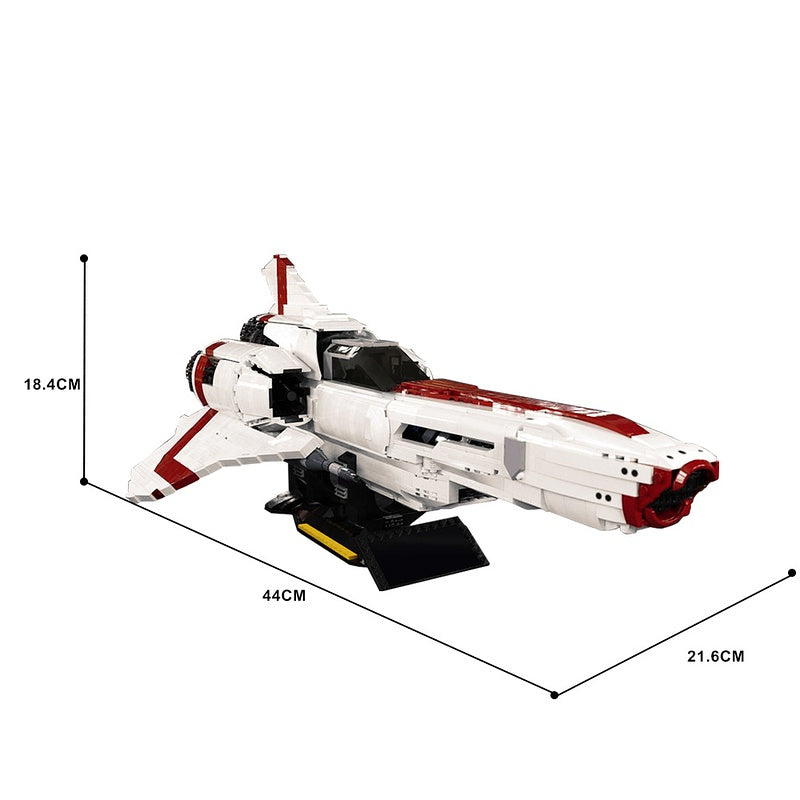Colonial Starfighter Building Kit | LEGO-Compatible MOC - 2