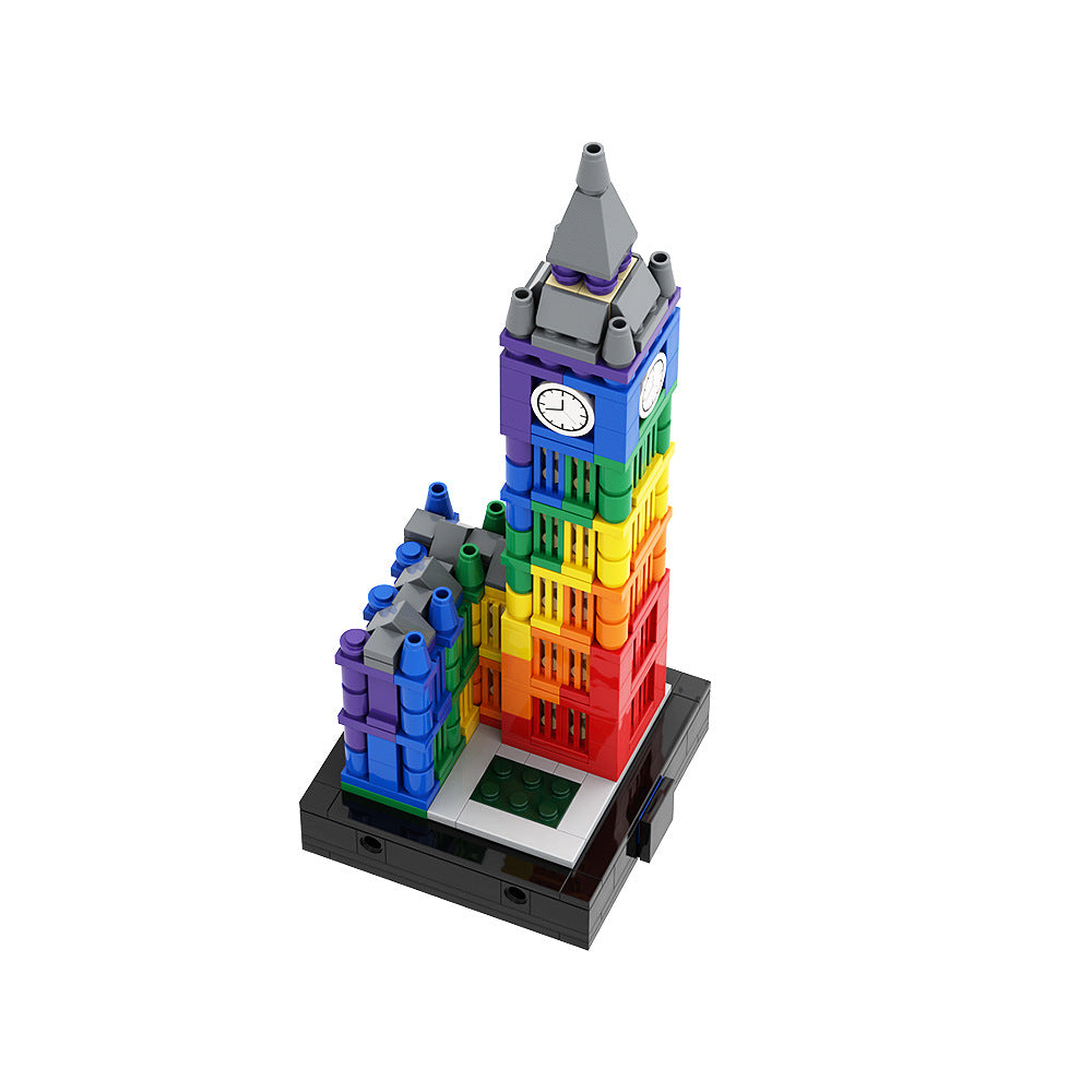 Colorful Big Ben II Building Kit | LEGO-Compatible MOC - 3