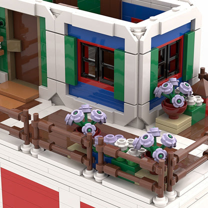 Colorful Fantasy Village House Building Kit | LEGO-Compatible MOC - 3