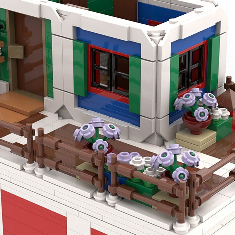 Colorful Fantasy Village House MOC Building Kit - 3