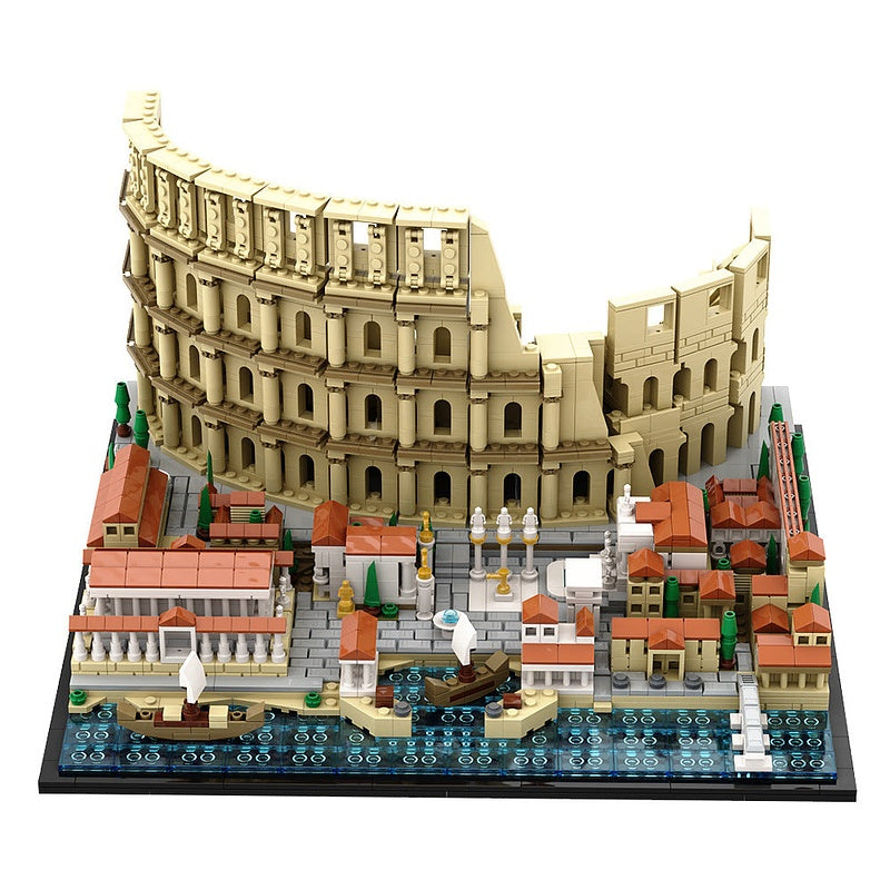 Colosseum MOC Ancient Landmark Architecture Building Kit - 10