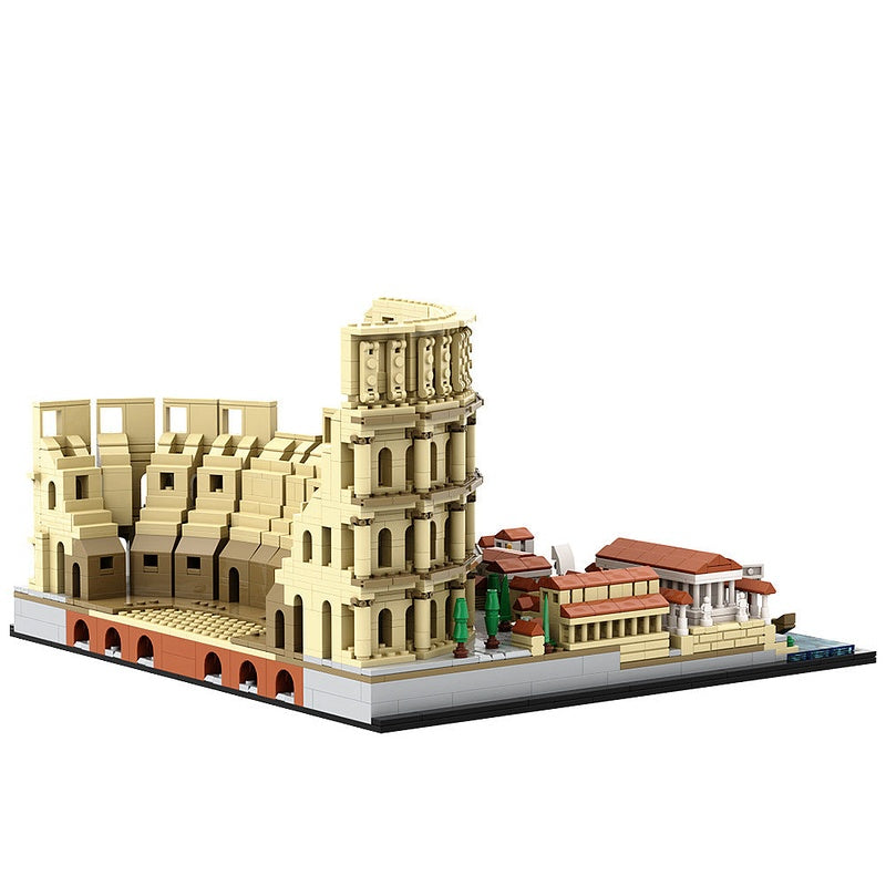 Colosseum MOC Ancient Landmark Architecture Building Kit - 11
