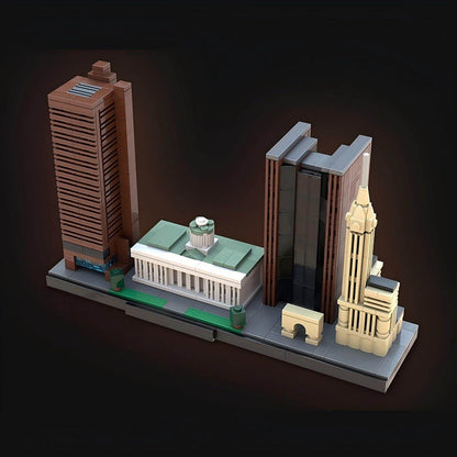 Columbus Skyline Building Kit | LEGO-Compatible MOC - 1