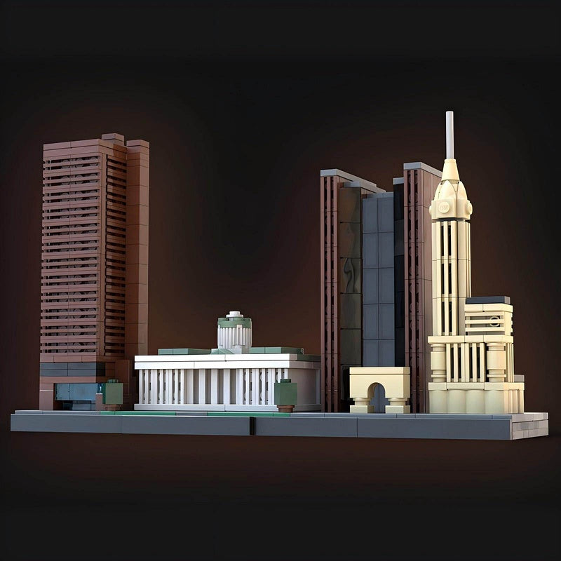 Columbus Skyline Building Kit | LEGO-Compatible MOC - 2