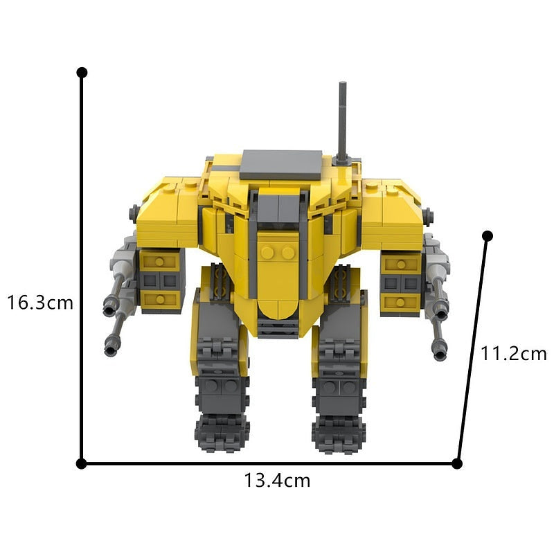 Combat Exosuit Battle Mech MOC Building Kit | Futuristic Robot Model - 3