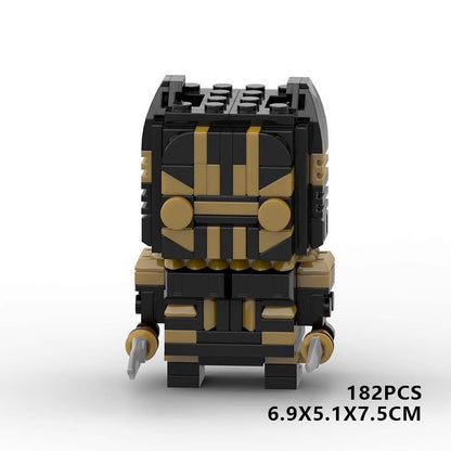 Comic Book Superhero BrickHeadz Building Kit | Cinematic Hero LEGO-Compatible MOC - 13