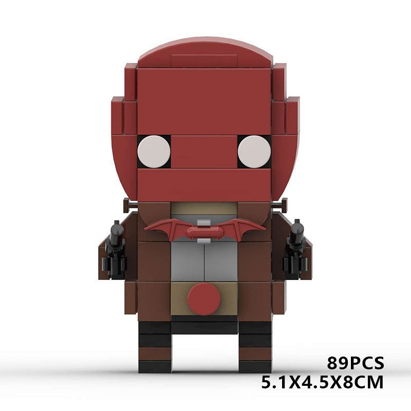 Comic Book Superhero BrickHeadz Building Kit | Cinematic Hero LEGO-Compatible MOC - 2