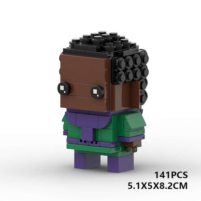 Comic Book Superhero BrickHeadz Building Kit | Cinematic Hero LEGO-Compatible MOC - 4