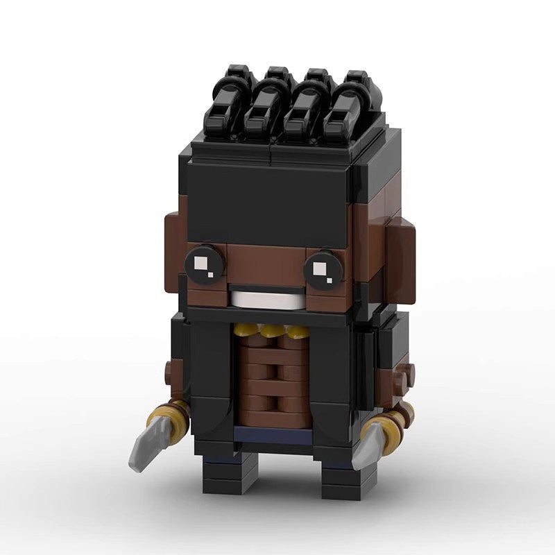 Comic Book Superhero BrickHeadz Building Kit | Cinematic Hero LEGO-Compatible MOC - 9
