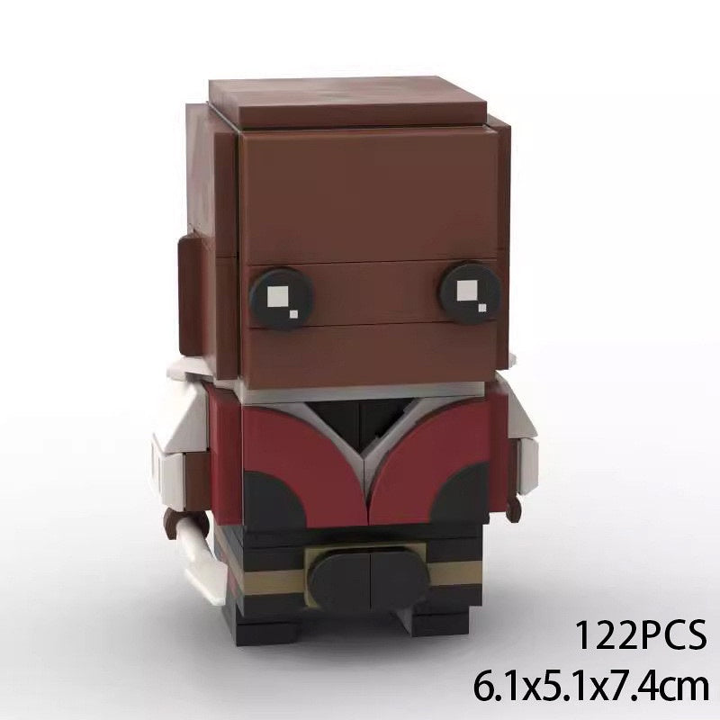 Comic Soldier Hawk and Winter Hero Building Kit | LEGO-Compatible MOC - 1