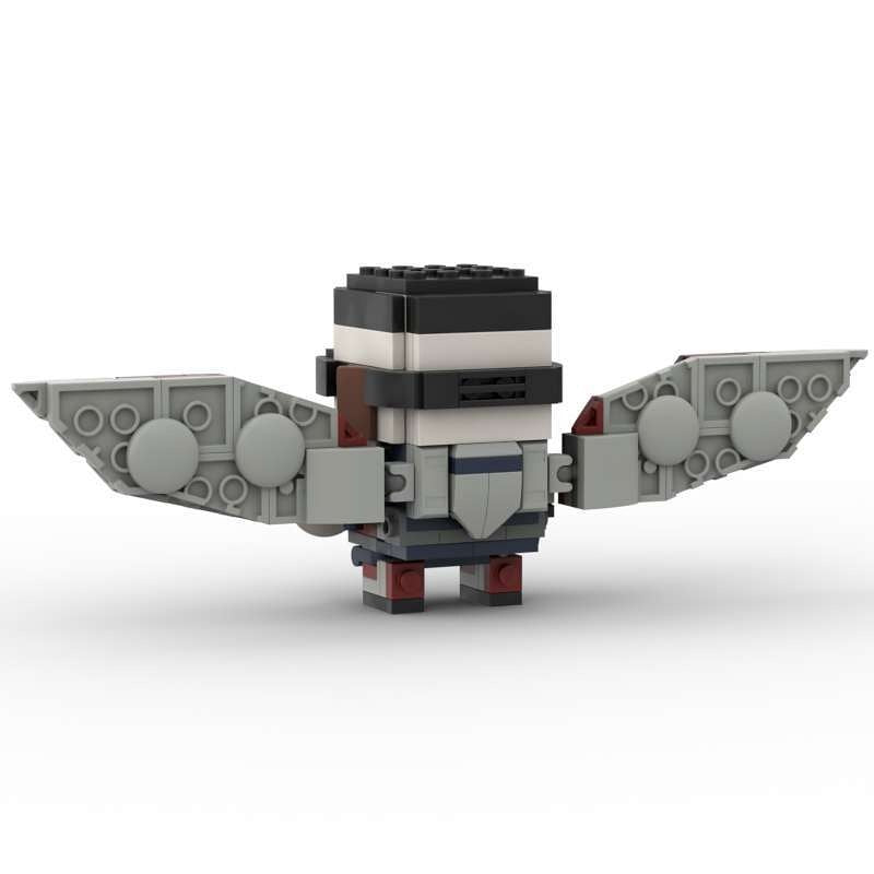Comic Soldier Hawk and Winter Hero Building Kit | LEGO-Compatible MOC - 13