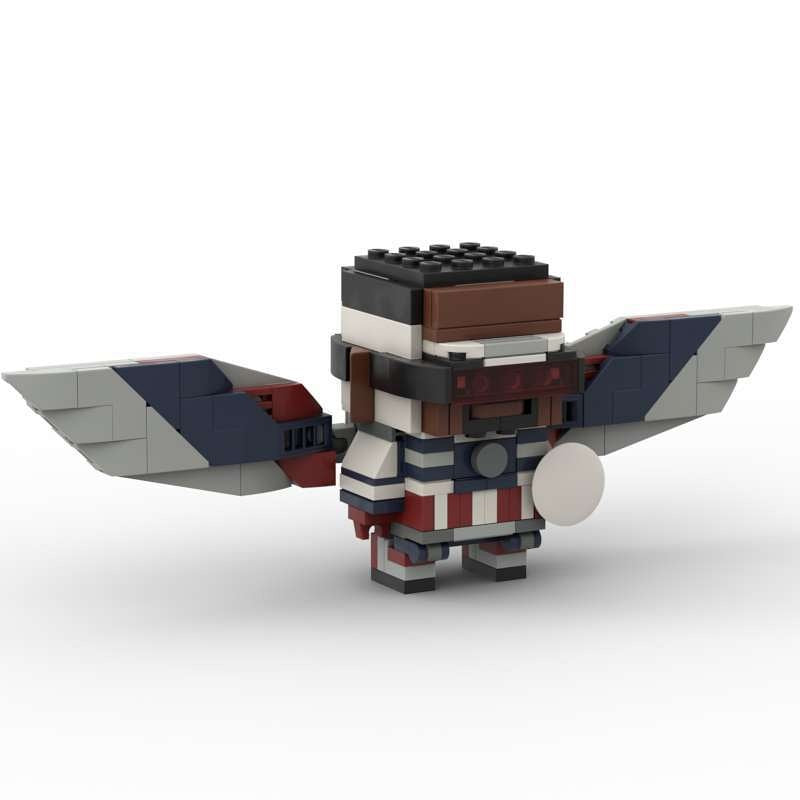 Comic Soldier Hawk and Winter Hero Building Kit | LEGO-Compatible MOC - 5