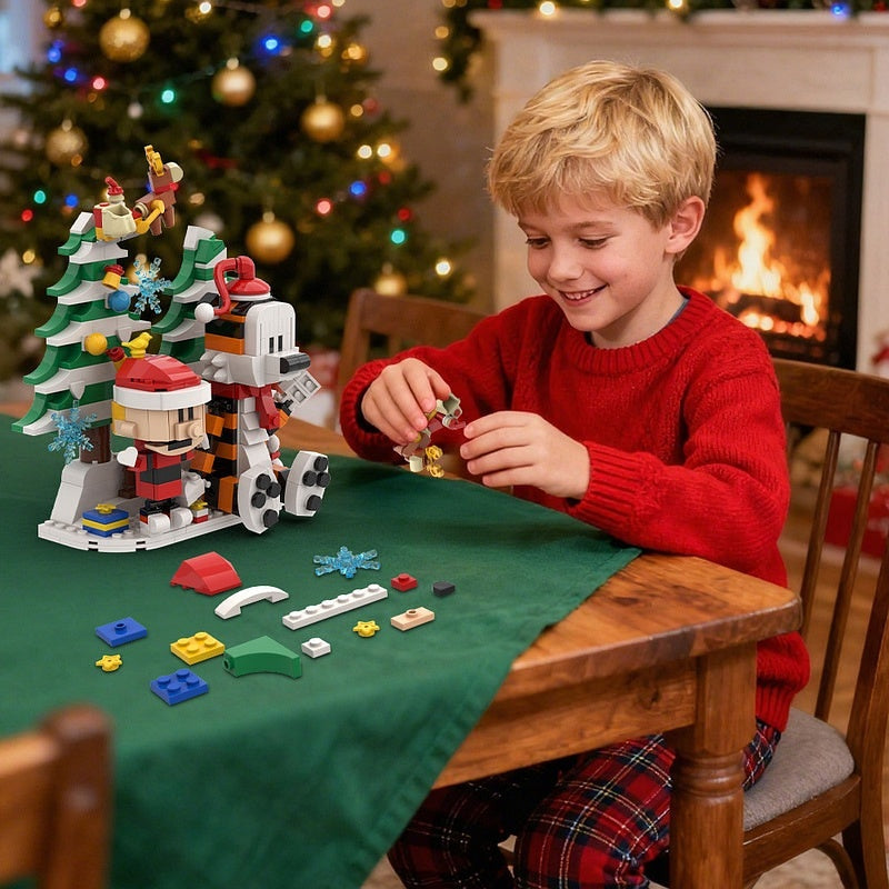 Comic Tiger And Boy MOC Building Kit | Christmas Character Display - 4