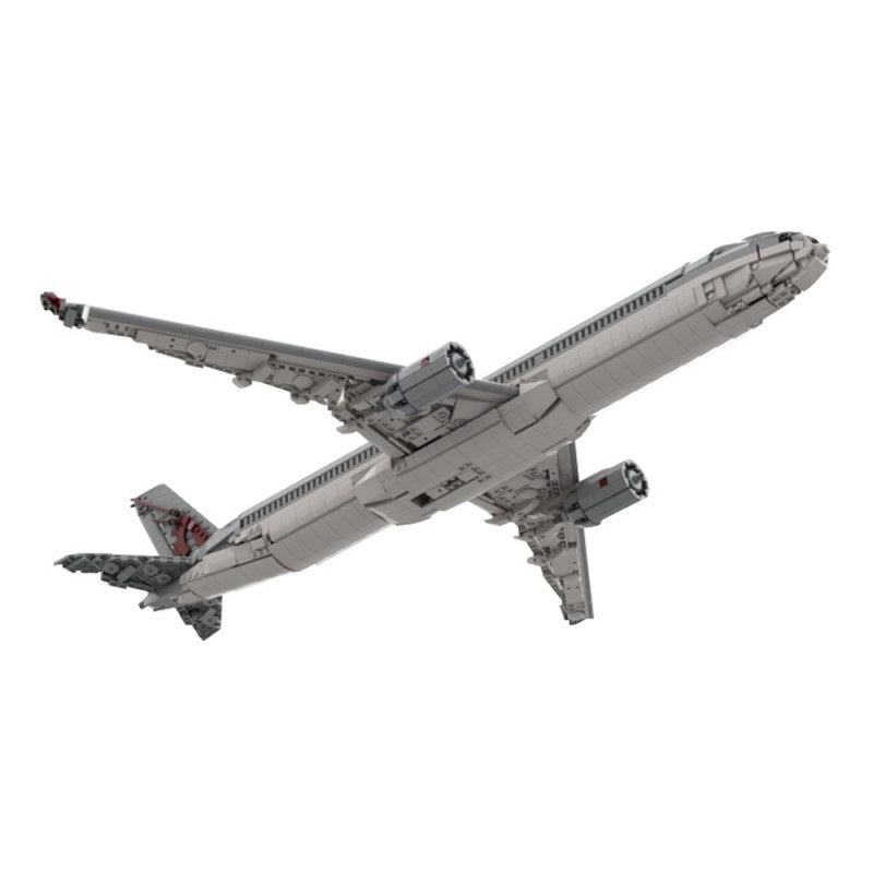 Commercial Airliner A350 Jet Plane Building Kit | LEGO-Compatible MOC - 4