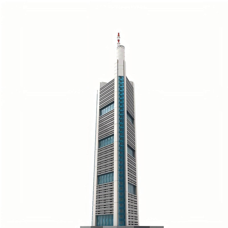 Commerzbank Tower Frankfurt Skyscraper Building Kit | LEGO-Compatible MOC - 2