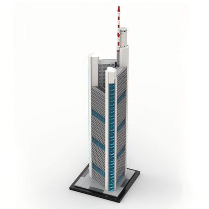 Commerzbank Tower Frankfurt Skyscraper Building Kit | LEGO-Compatible MOC - 4
