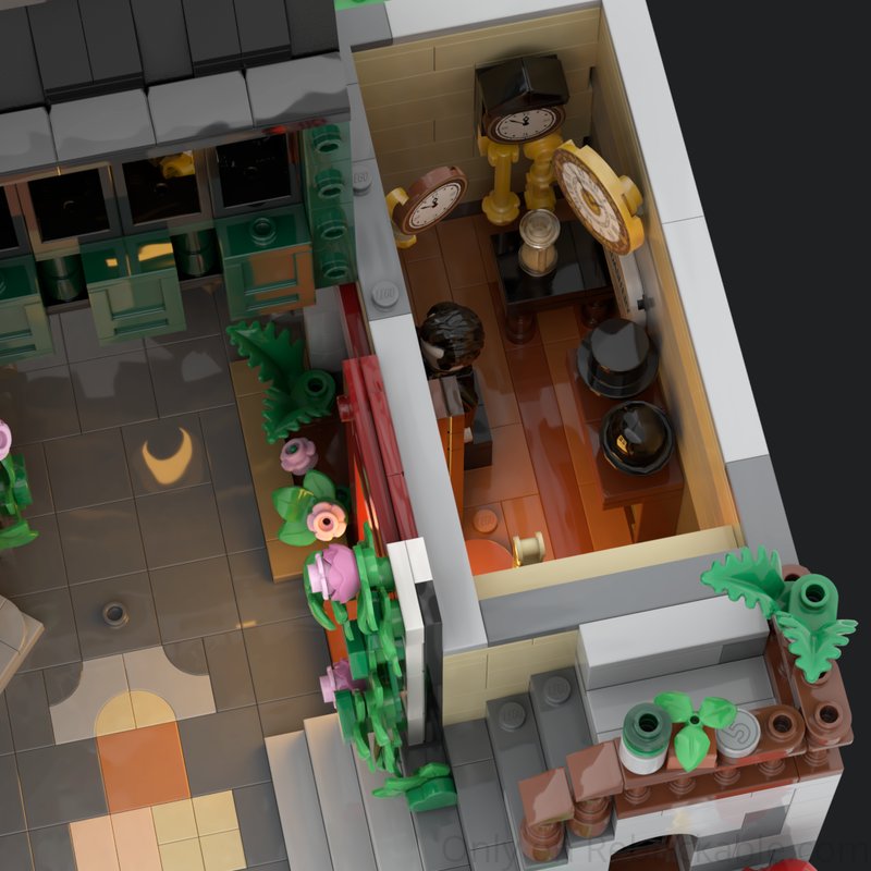 Community Square Building Kit | Compatible MOC - 3