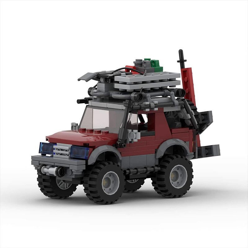 Compact Off-Road Expedition SUV Building Kit | 6-Stud Wide LEGO-Compatible MOC - 1
