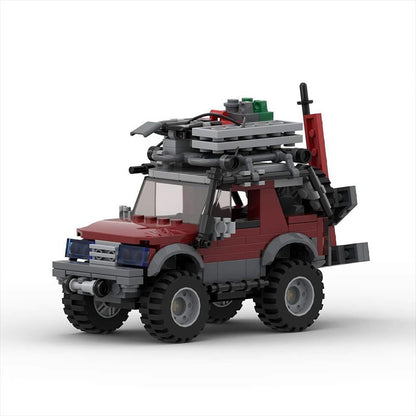 Compact Off-Road Expedition SUV Building Kit | 6-Stud Wide LEGO-Compatible MOC - 1