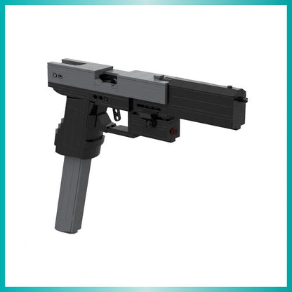 Compact Rubber Band Pistol MOC Building Kit | Functional Mechanical Display Model - 2