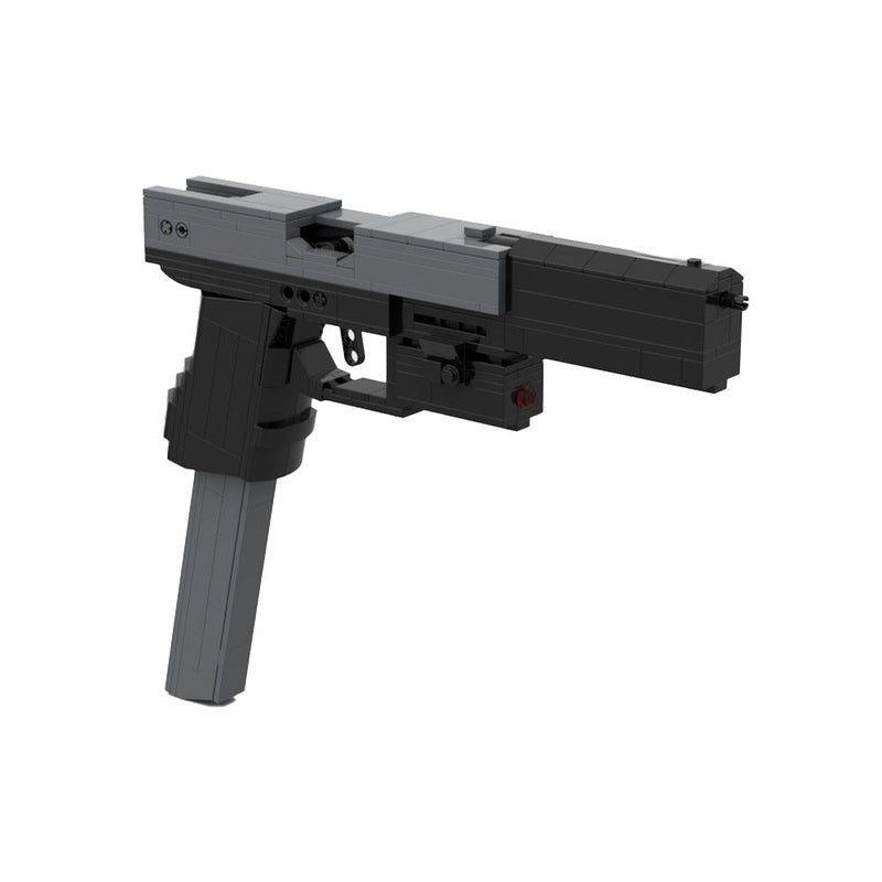 Compact Rubber Band Pistol MOC Building Kit | Functional Mechanical Display Model - 3