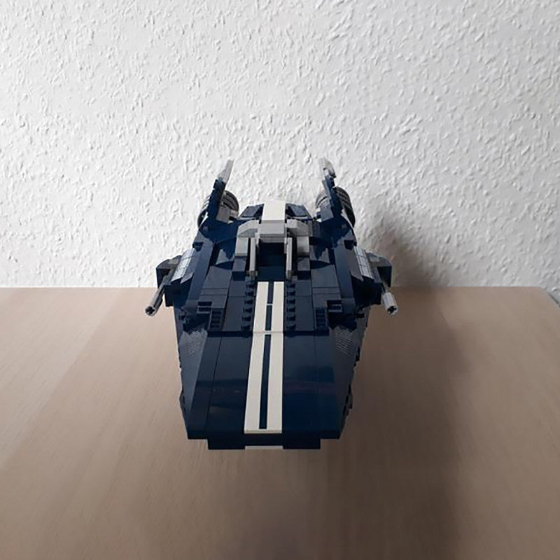 Compact Twin-Engine Interceptor Starfighter MOC Building Kit - 4