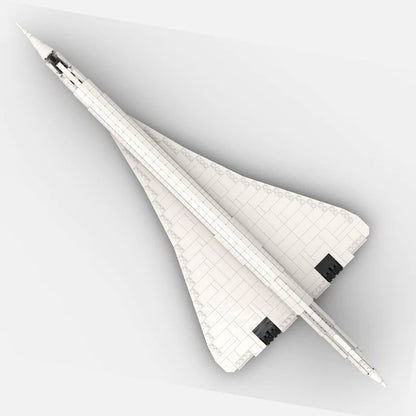 Concorde Tailless Aircraft Building Kit | LEGO-Compatible MOC - 1