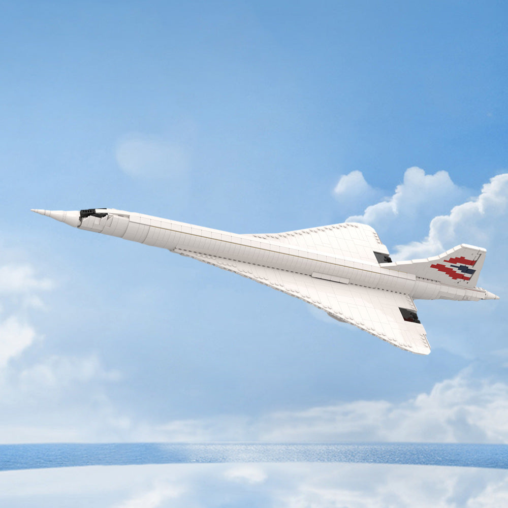 Concorde Tailless Aircraft Building Kit | LEGO-Compatible MOC - 2