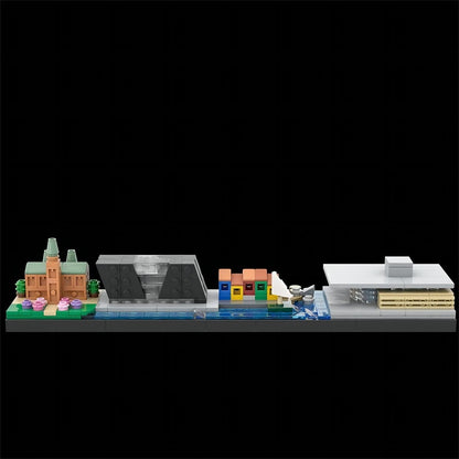 Copenhagen City Skyline MOC Building Kit | Landmark Architecture Model - 1