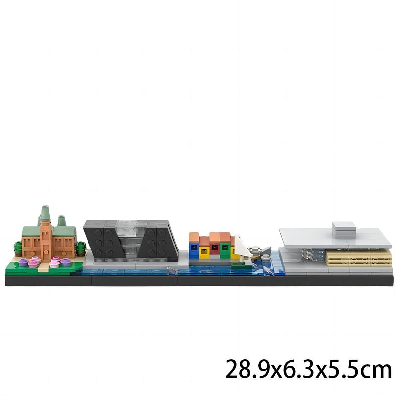 Copenhagen City Skyline MOC Building Kit | Landmark Architecture Model - 2